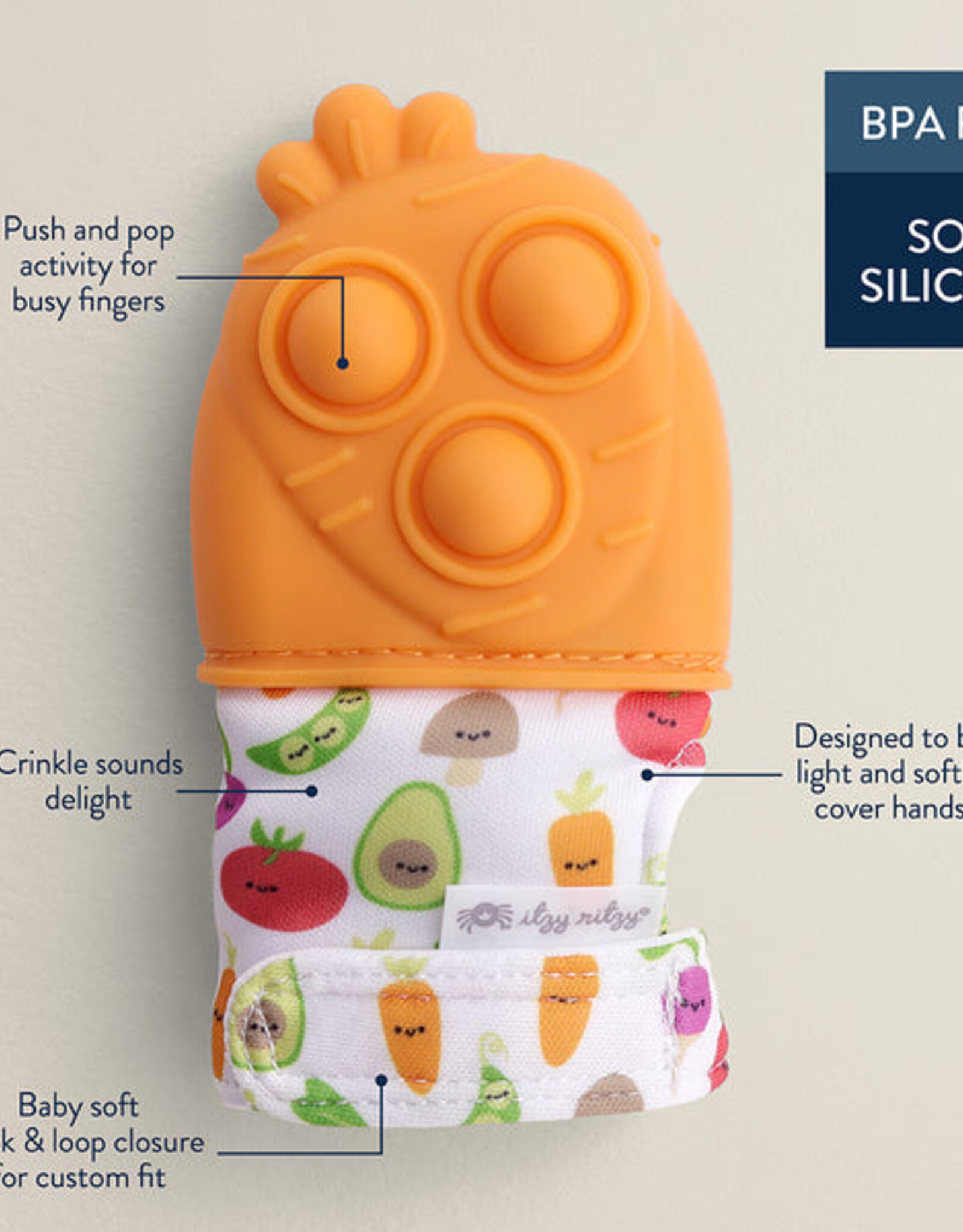 Itzy Ritzy Mitt Pop - Assorted Colors