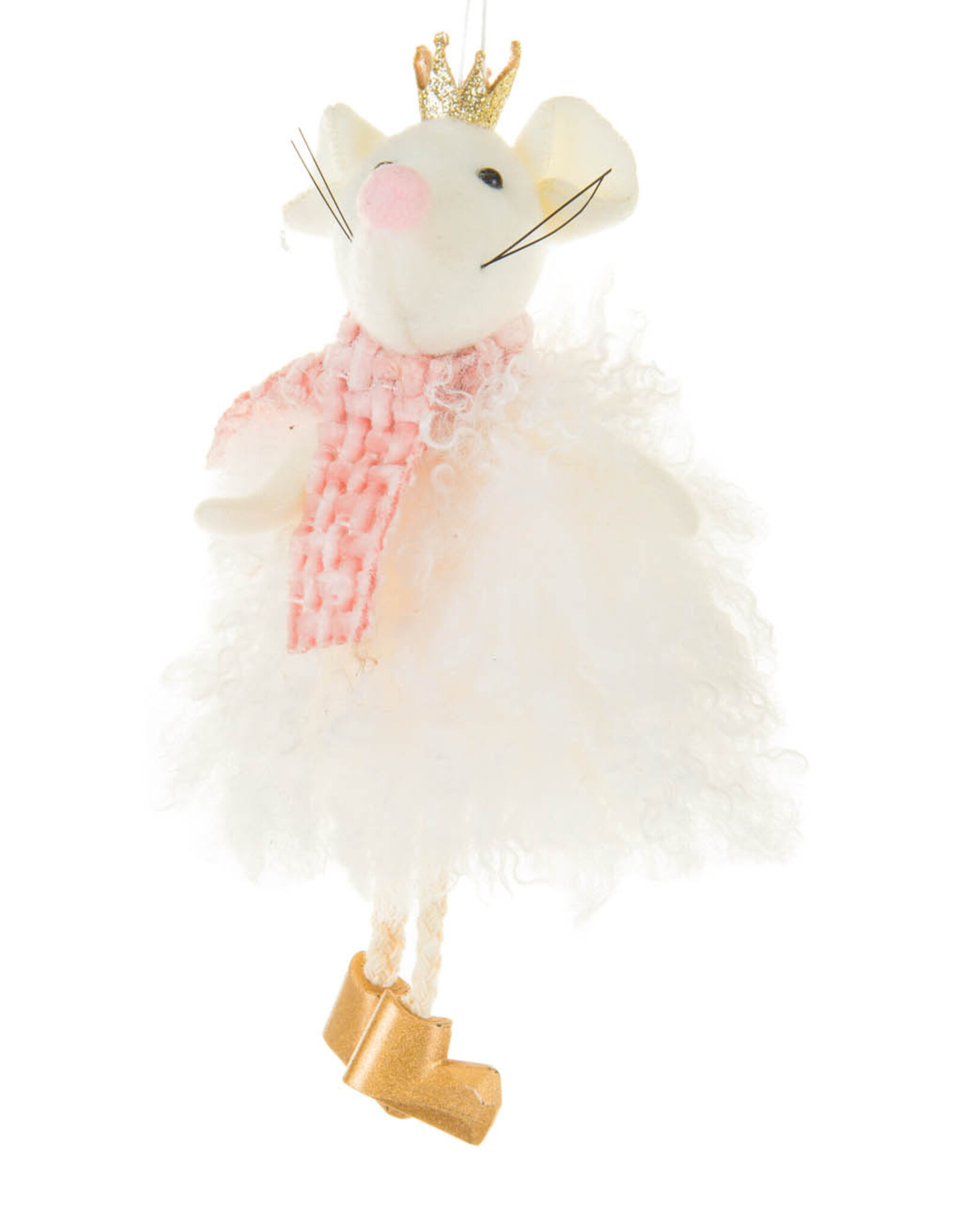 Starlight Trading Co White Crown Rodent Ornament