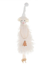 Starlight Trading Co White Stocking Cap Rodent Ornament