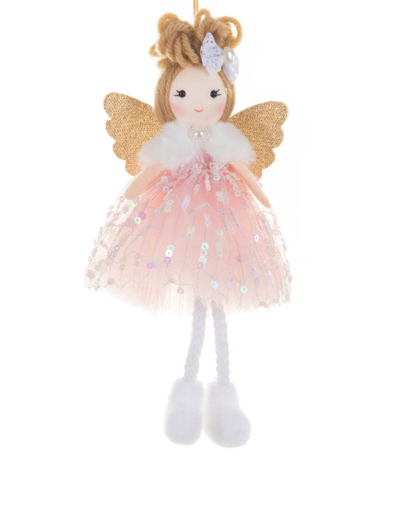 Starlight Trading Co Pink Pearl Angel Ornament