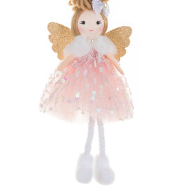 Starlight Trading Co Pink Pearl Angel Ornament