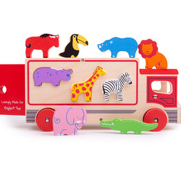BigJigs Toys Safari Sorting Lorry