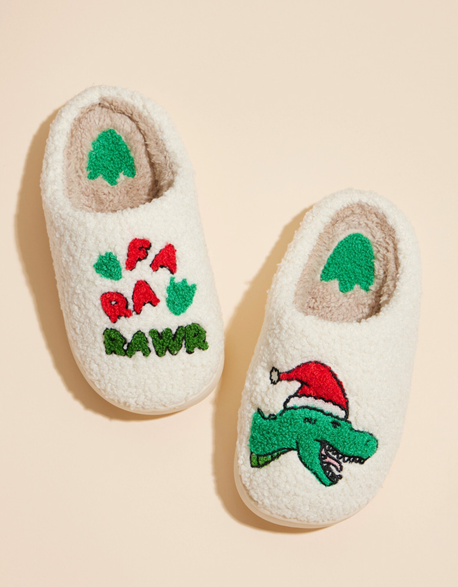Wona Trading FA24 Xmas Dino Slippers