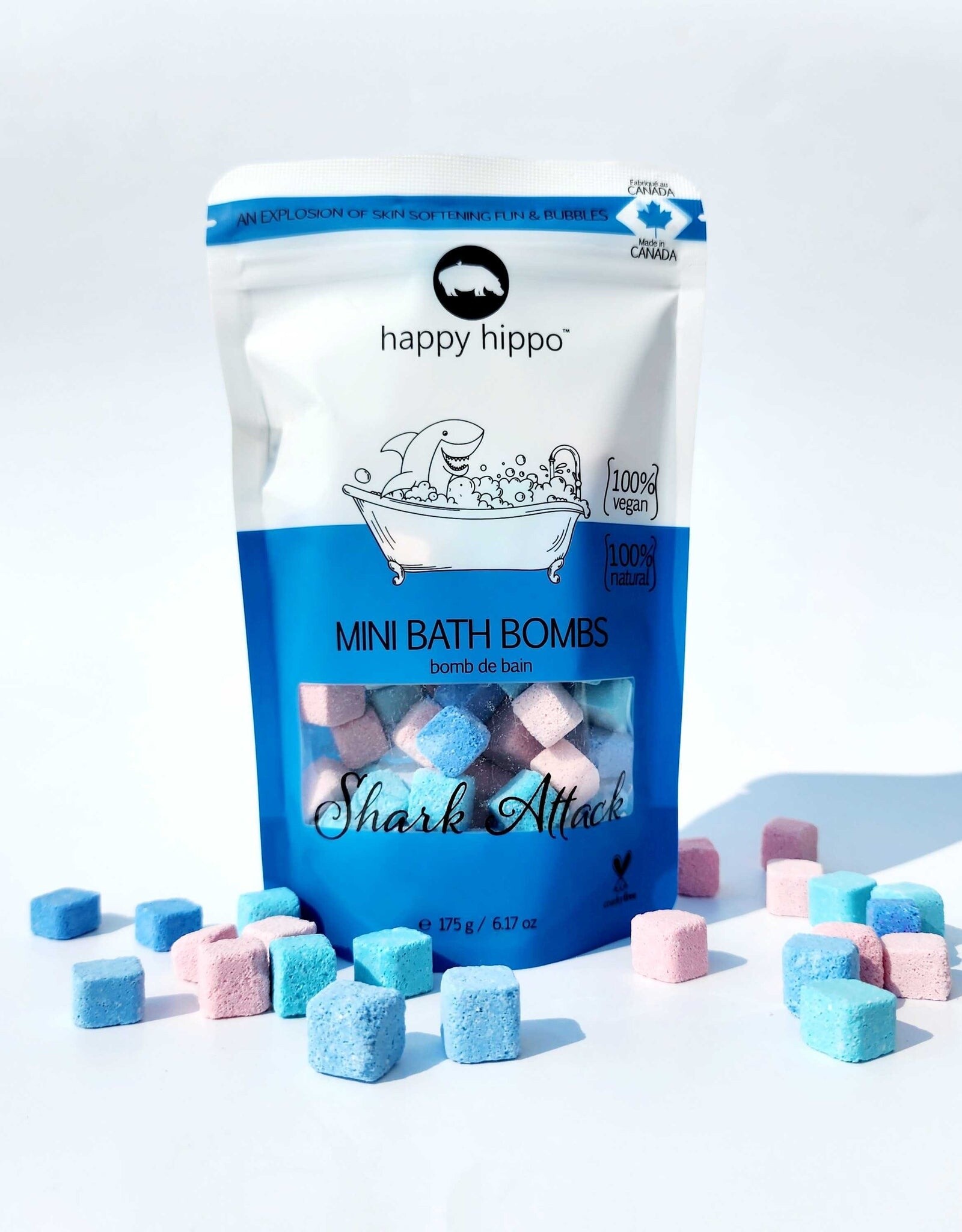 Happy Hippo Bath Shark Attack Mini Bath Bombs