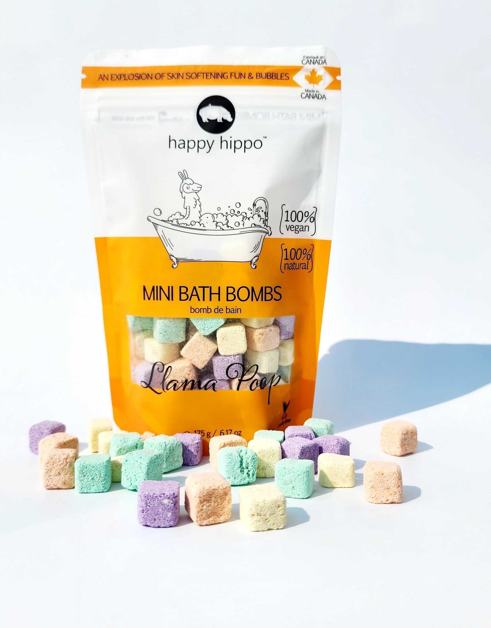 Happy Hippo Bath Llama Poop Mini Bath Bombs