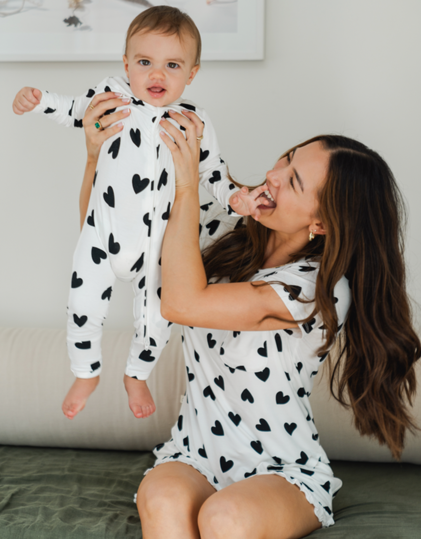 Bambi & Birdie SP25 Heart Zipper Sleeper
