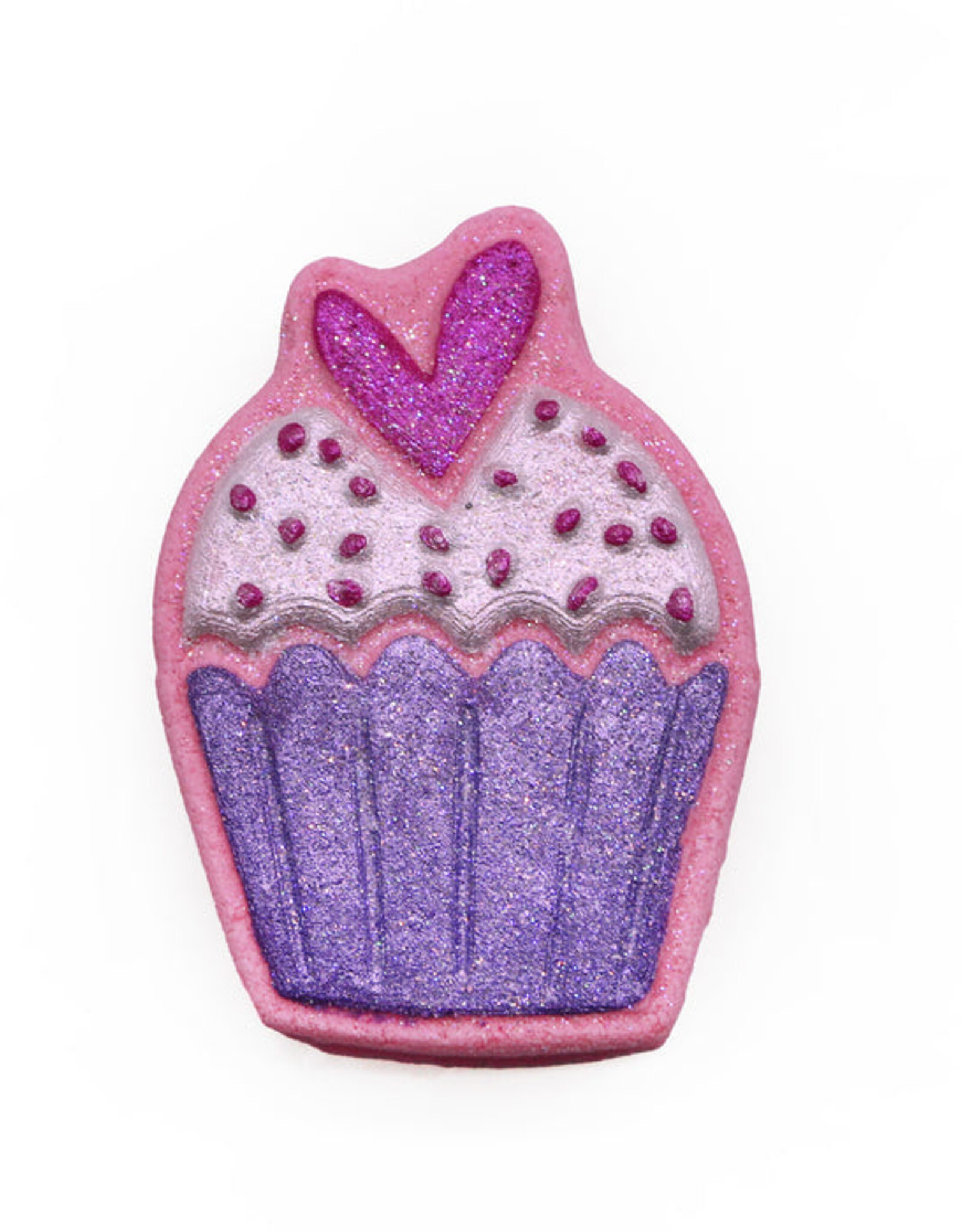 The Bomb Bar Cupcake Heart Bath Bomb