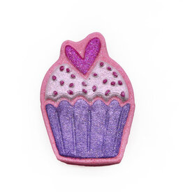 The Bomb Bar Cupcake Heart Bath Bomb