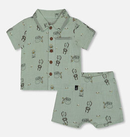 DeuxParDeux SP25  BbyB 2Pc Monkey Set