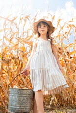 DeuxParDeux SP25 G Tan Striped Dress