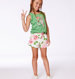DeuxParDeux SP25 G Big Flowers Terry Shorts