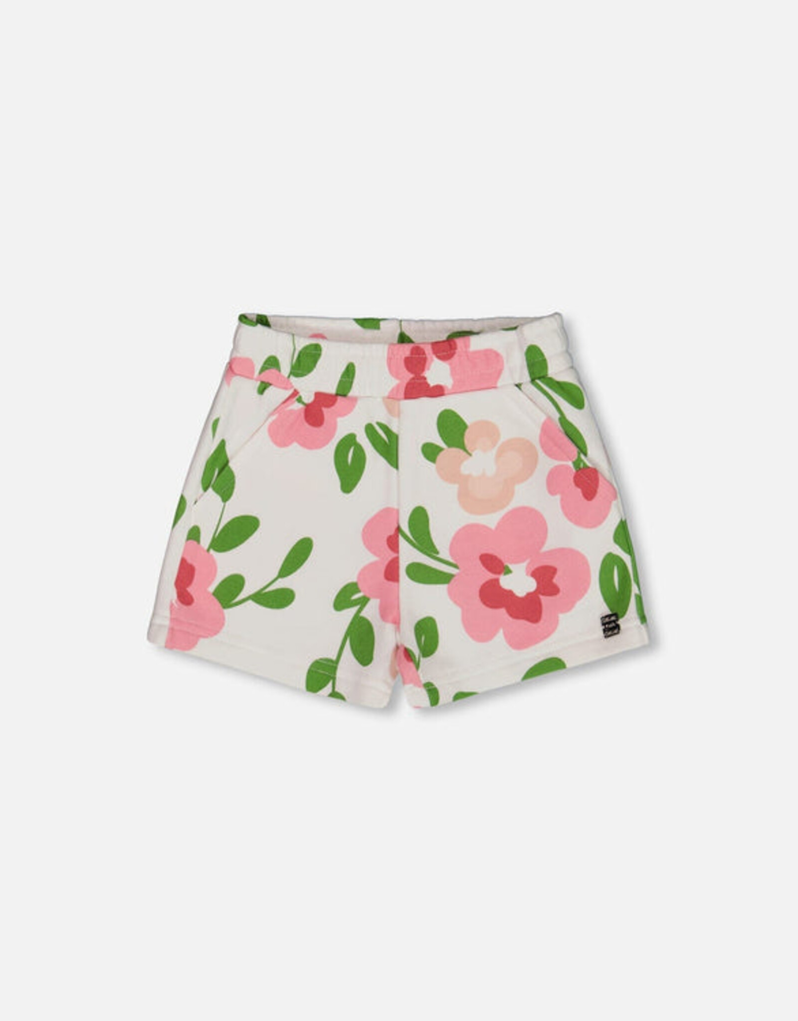 DeuxParDeux SP25 G Big Flowers Terry Shorts