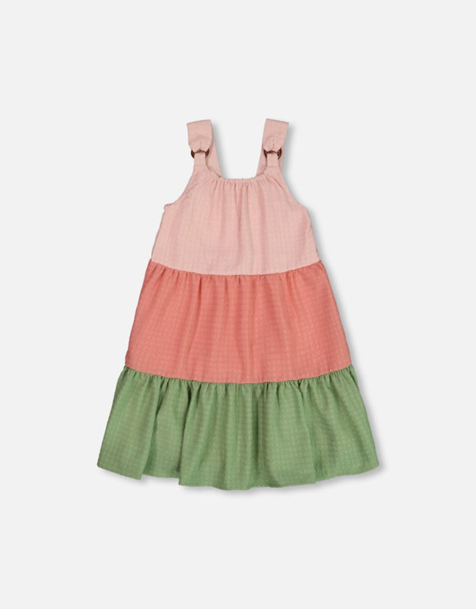 DeuxParDeux SP25 G Color Block Peasant Dress
