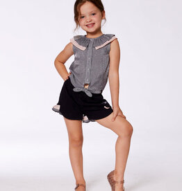 DeuxParDeux SP25 G Sleeveless Top w/Front Tie