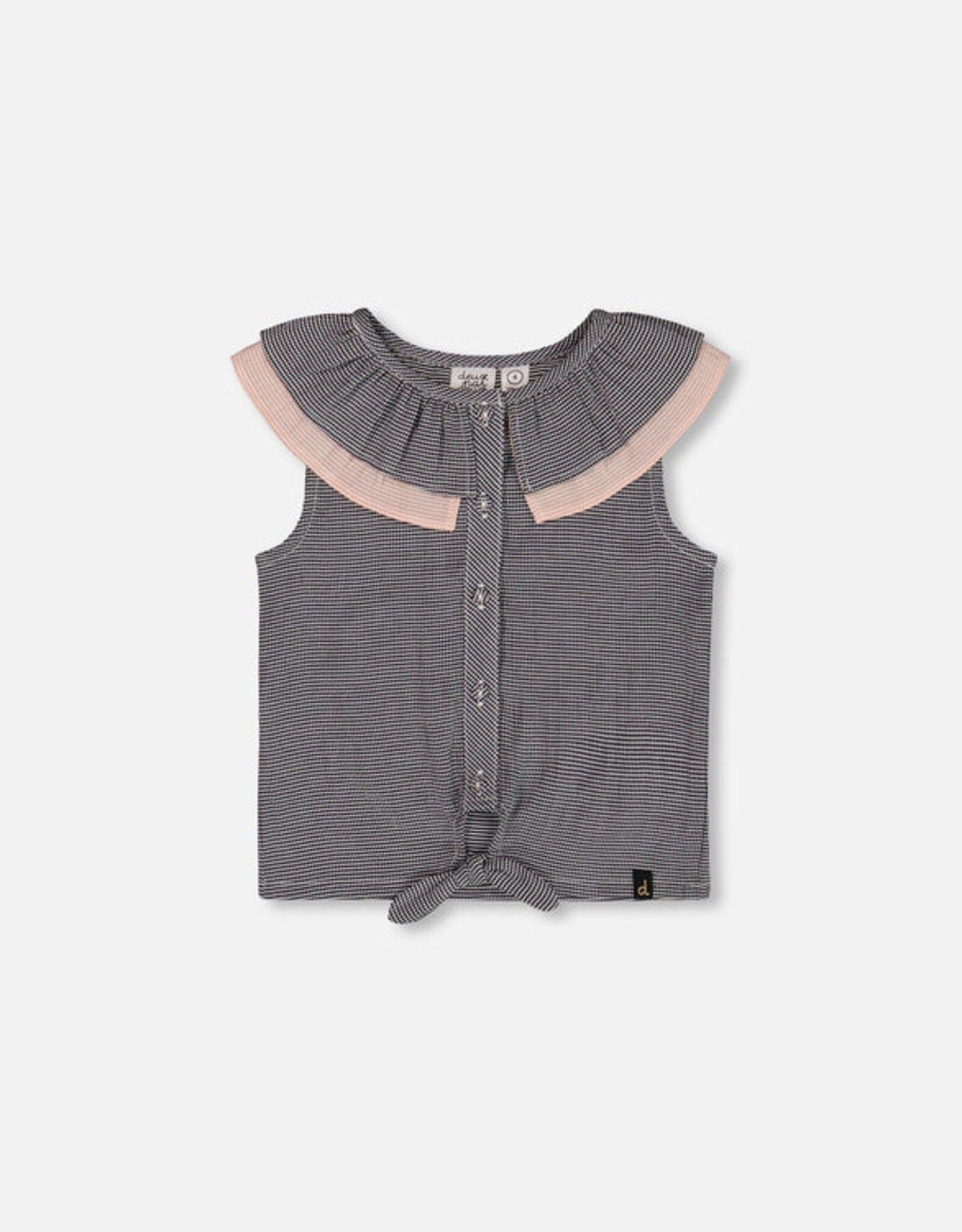 DeuxParDeux SP25 G Sleeveless Top w/Front Tie