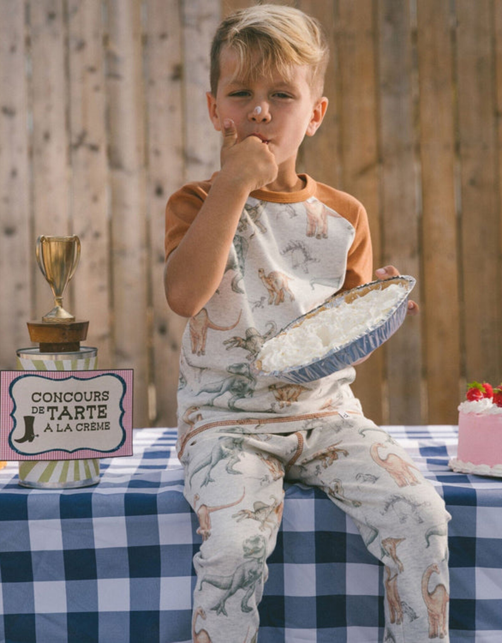 DeuxParDeux SP25 B Dino PJ Set