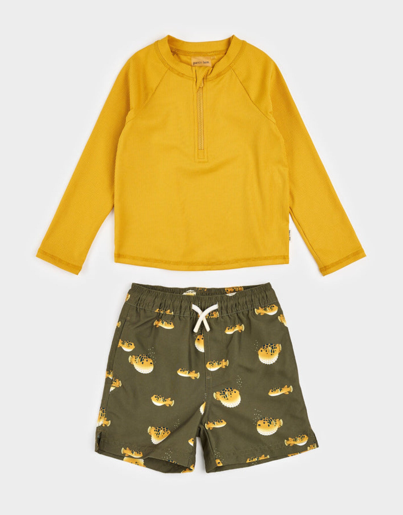 Petit Lem SP25 BbyB LS Rash Set 2pc