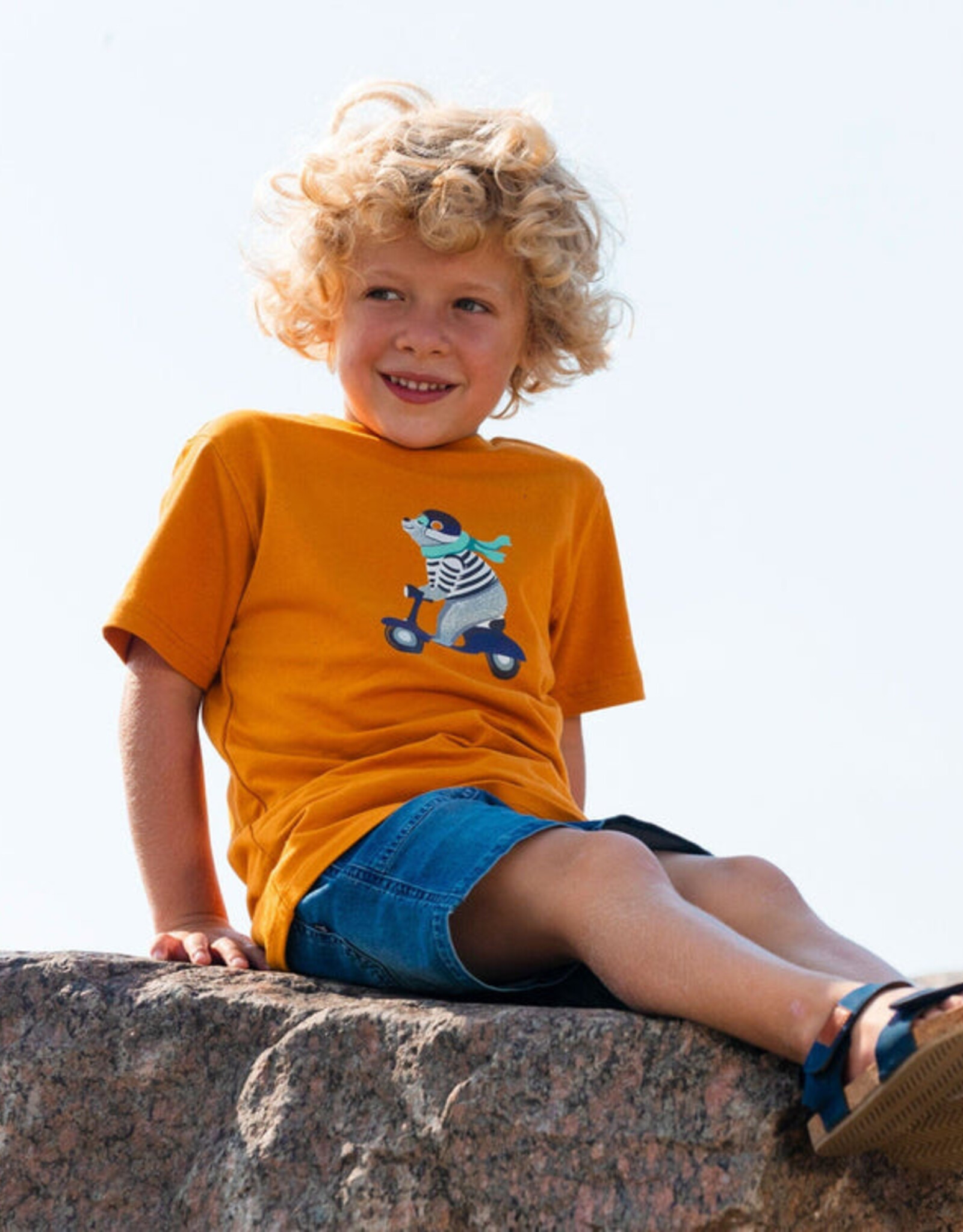 DeuxParDeux SP25 B Bear on Vespa T-Shirt