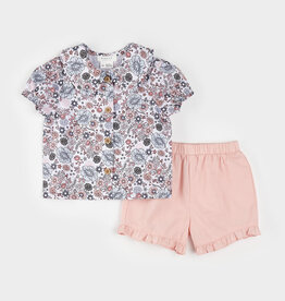 Petit Lem SP25 BbyG Floral Short 2PC Set