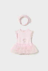 Mayoral SP25 BbyG Tutu Bodysuit w/Headband