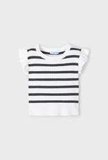 Mayoral SP25 G Stripe Ribbed Top