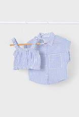 Mayoral SP25 G 2pc Stripe Blouse