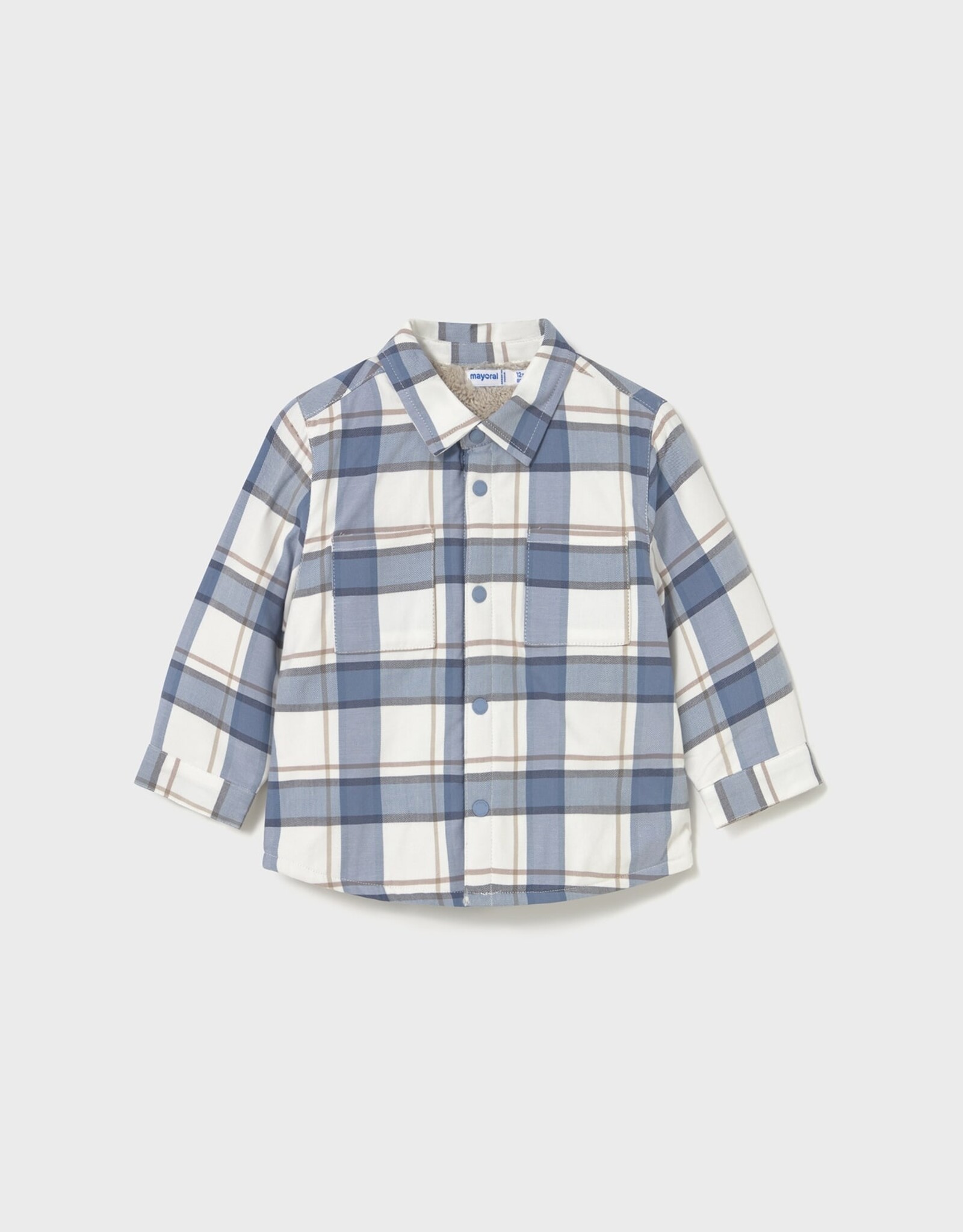 Mayoral FA25 BbyB Plaid Overshirt