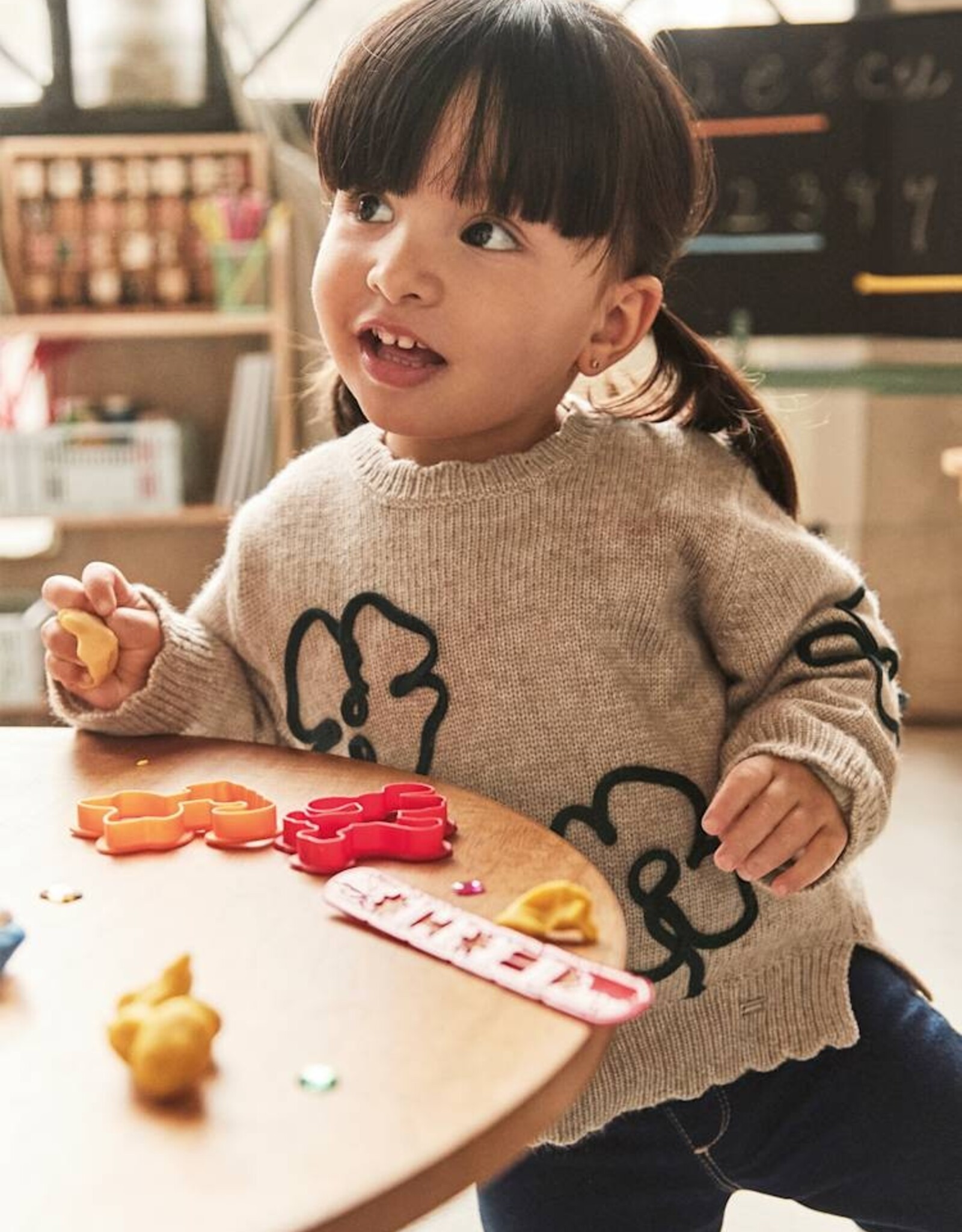 Mayoral FA25 BbyG Flower Outline Sweater