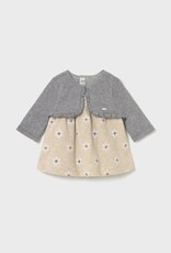 Mayoral FA25 Dress w/Faux Cardi