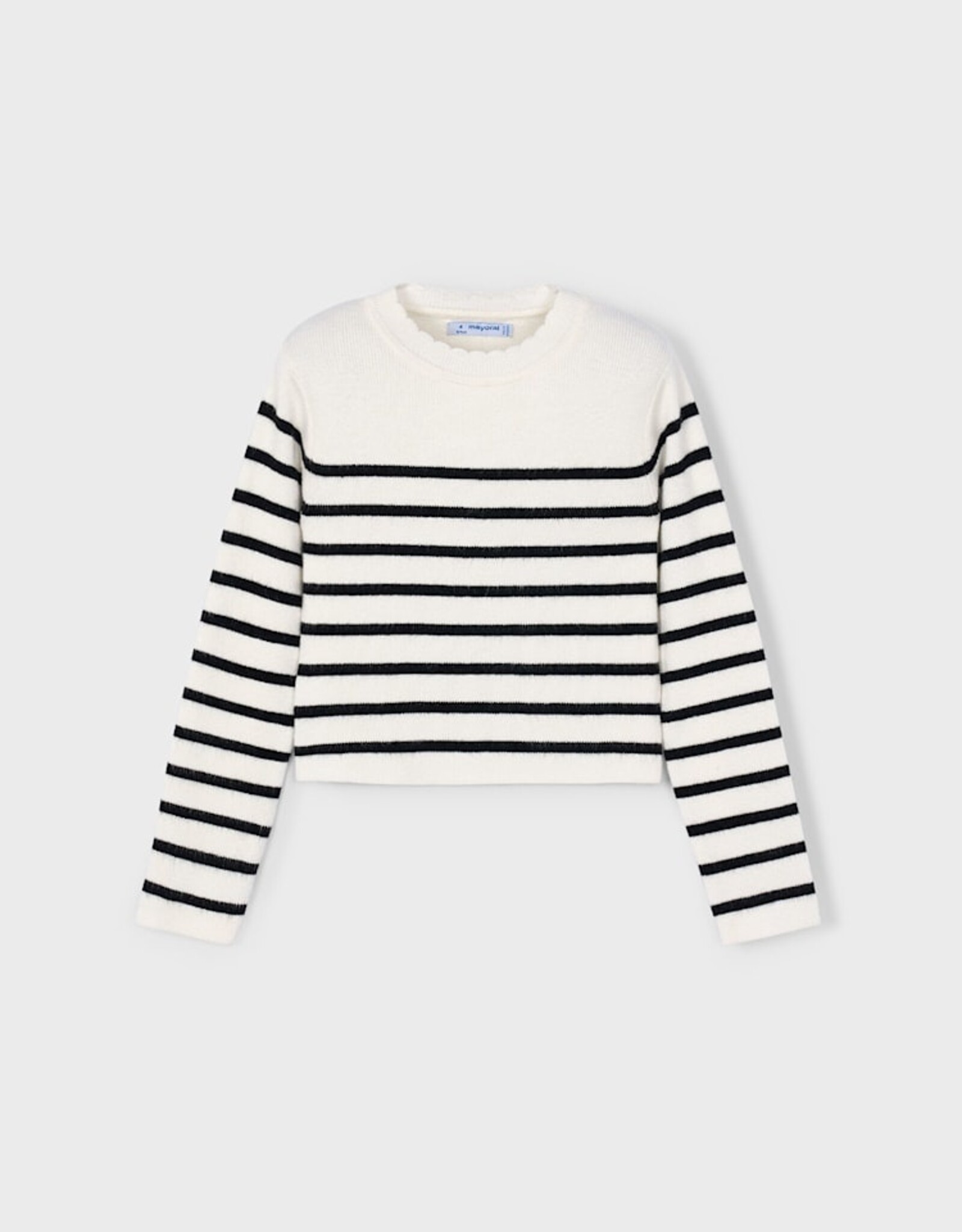 Mayoral FA25 G Knit Stripe LS Top