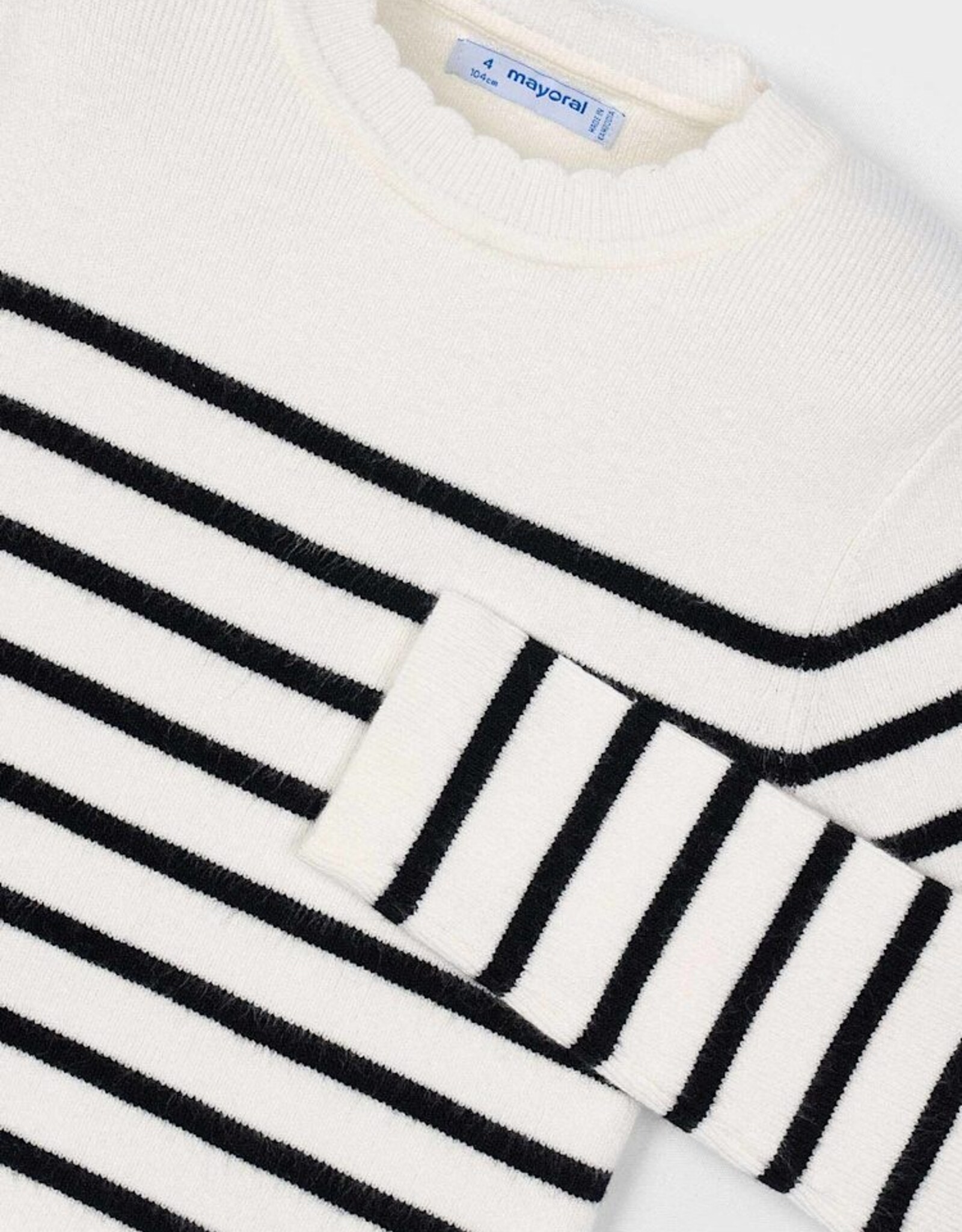 Mayoral FA25 G Knit Stripe LS Top