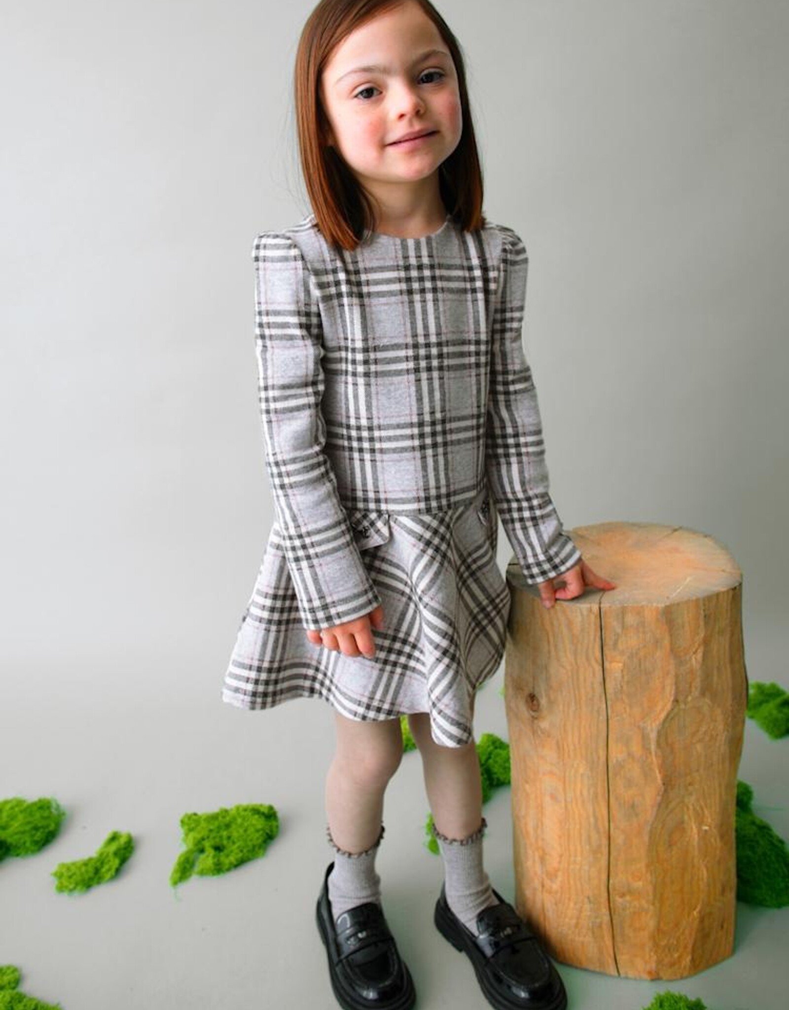 Mayoral FA25 G Check Dress