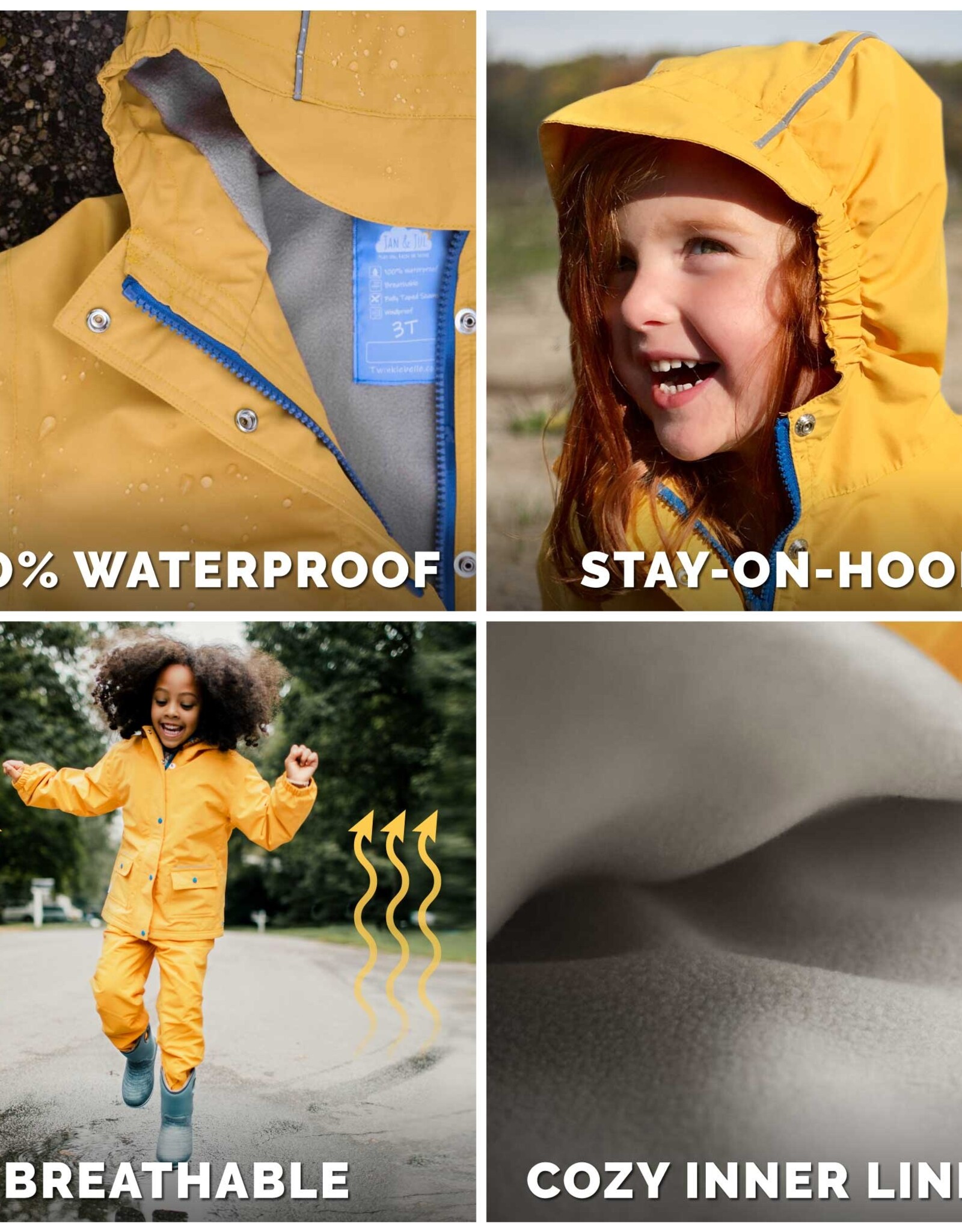 Jan & Jul FA25 Cozy-Dry Rain Jacket