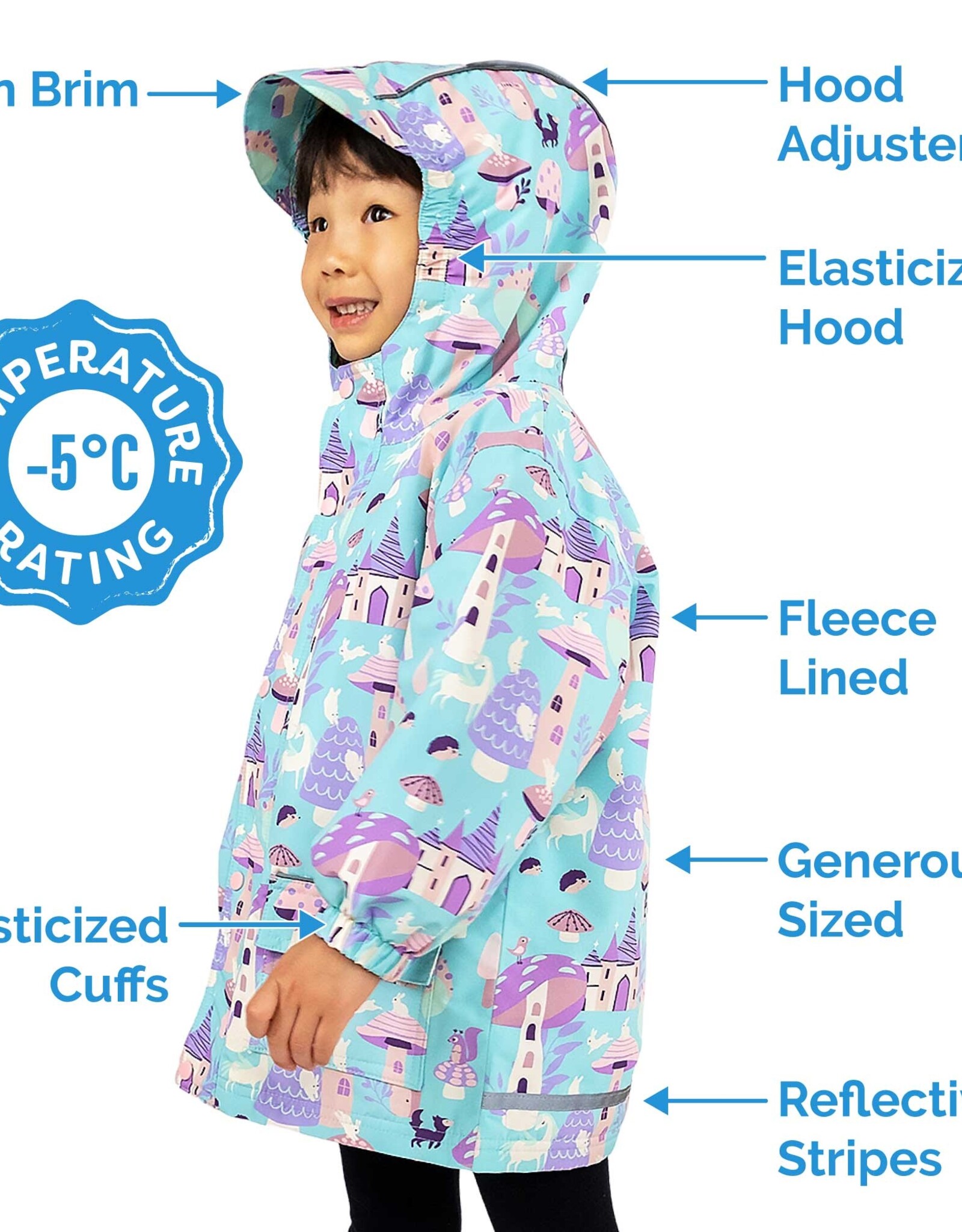 Jan & Jul FA25 Cozy-Dry Rain Jacket