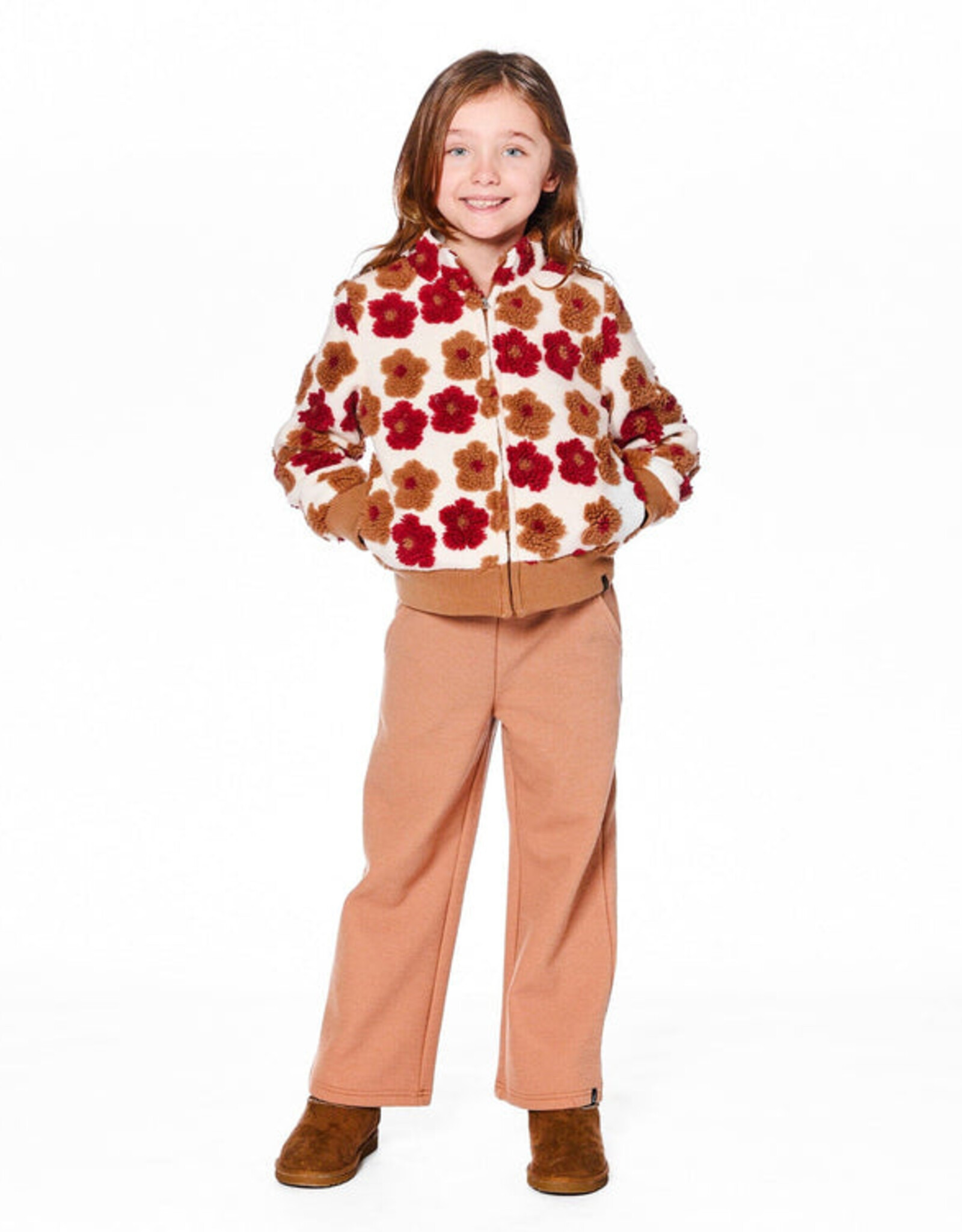 DeuxParDeux FA25 Floral Sherpa Jacket