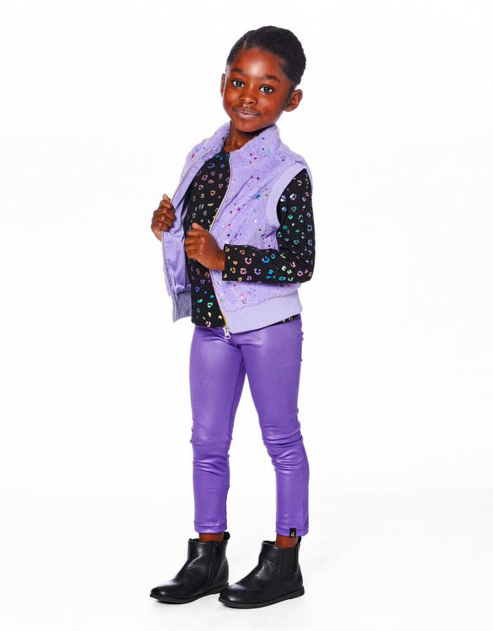 DeuxParDeux FA25 G Faux Fur Zip Vest