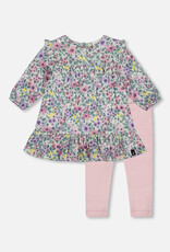DeuxParDeux FA25 Floral Dress w/Leg