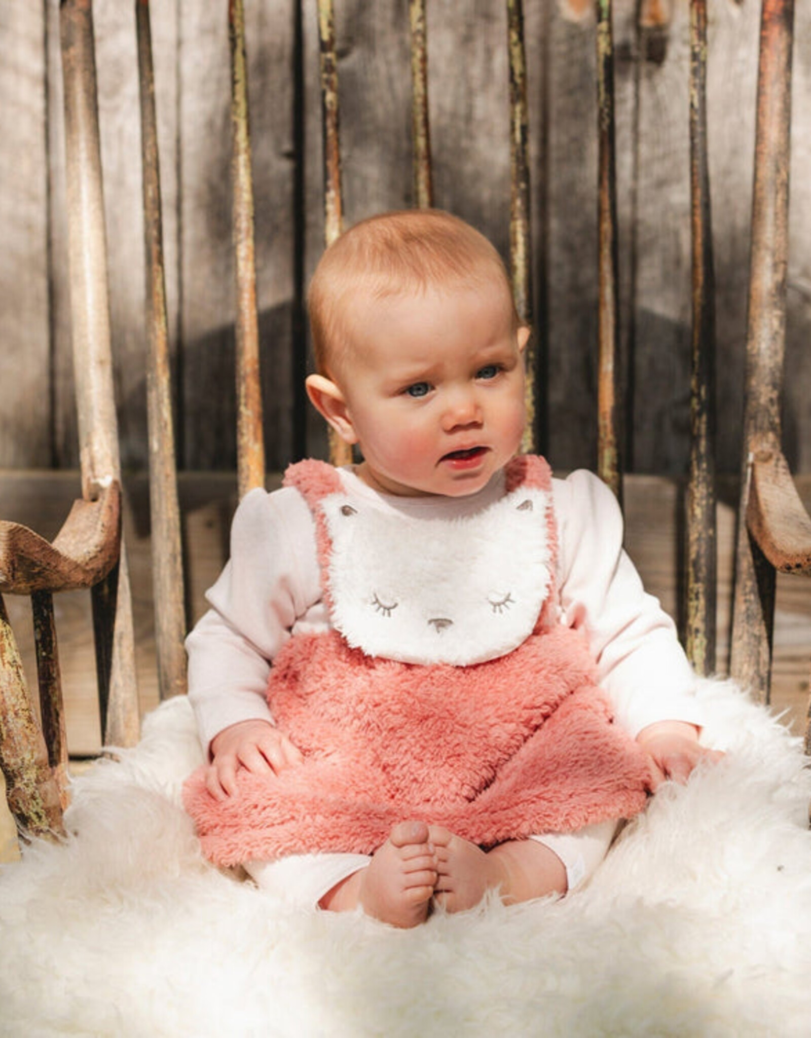 DeuxParDeux FA25 Fuzzy Cat Dress w/Leg