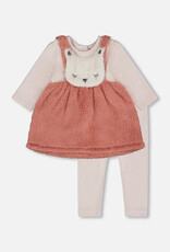 DeuxParDeux FA25 Fuzzy Cat Dress w/Leg