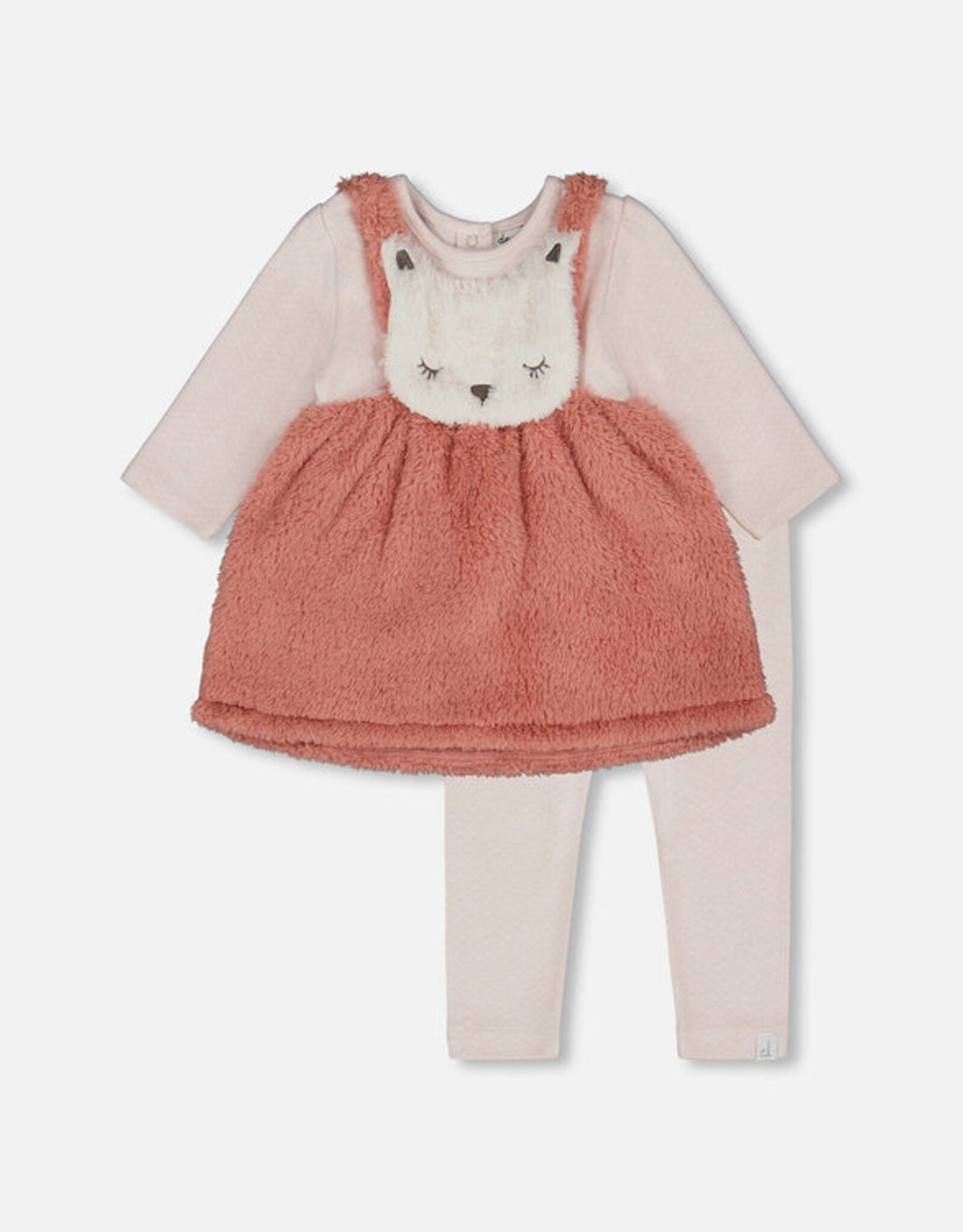 DeuxParDeux FA25 Fuzzy Cat Dress w/Leg