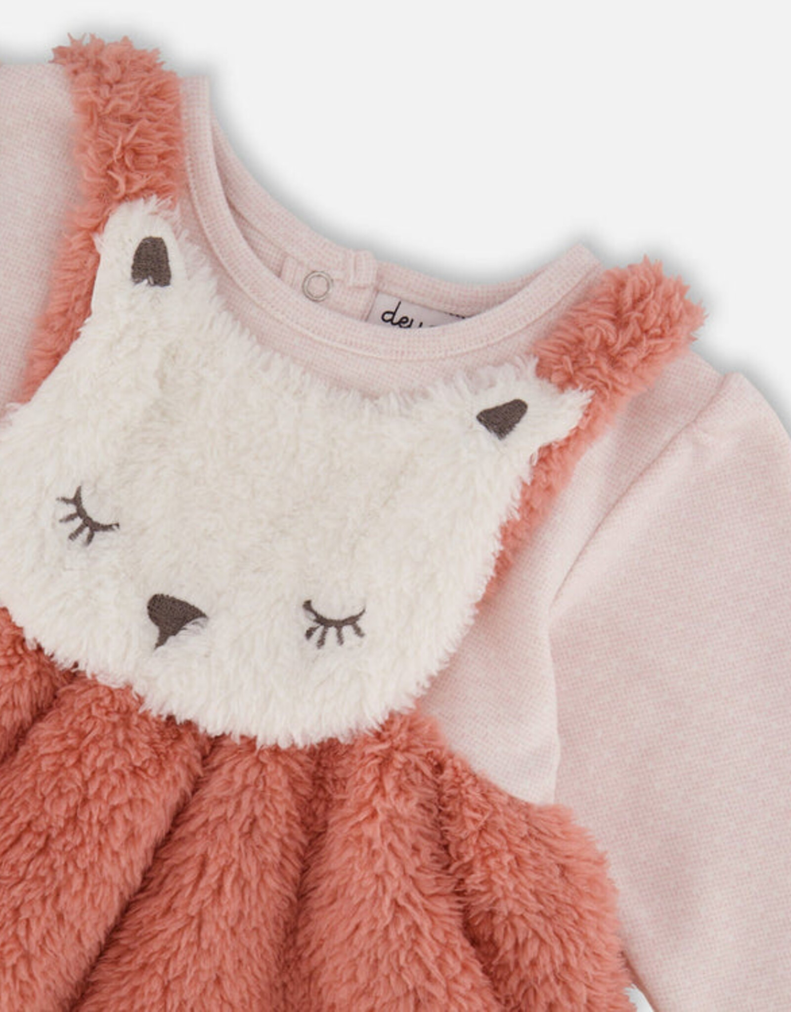DeuxParDeux FA25 Fuzzy Cat Dress w/Leg
