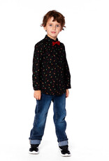 DeuxParDeux FA25 B Deer Shirt w/Bow Tie DeuxParDeux FA25 B Deer Shirt w/Bow Tie