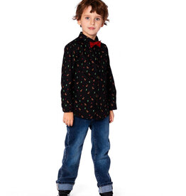 DeuxParDeux FA25 B Deer Shirt w/Bow Tie