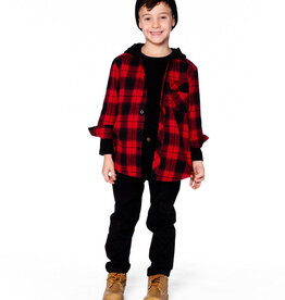 DeuxParDeux FA25 B Plaid Shirt W/Hoodie