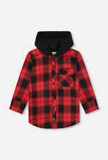 DeuxParDeux FA25 B Plaid Shirt W/Hoodie