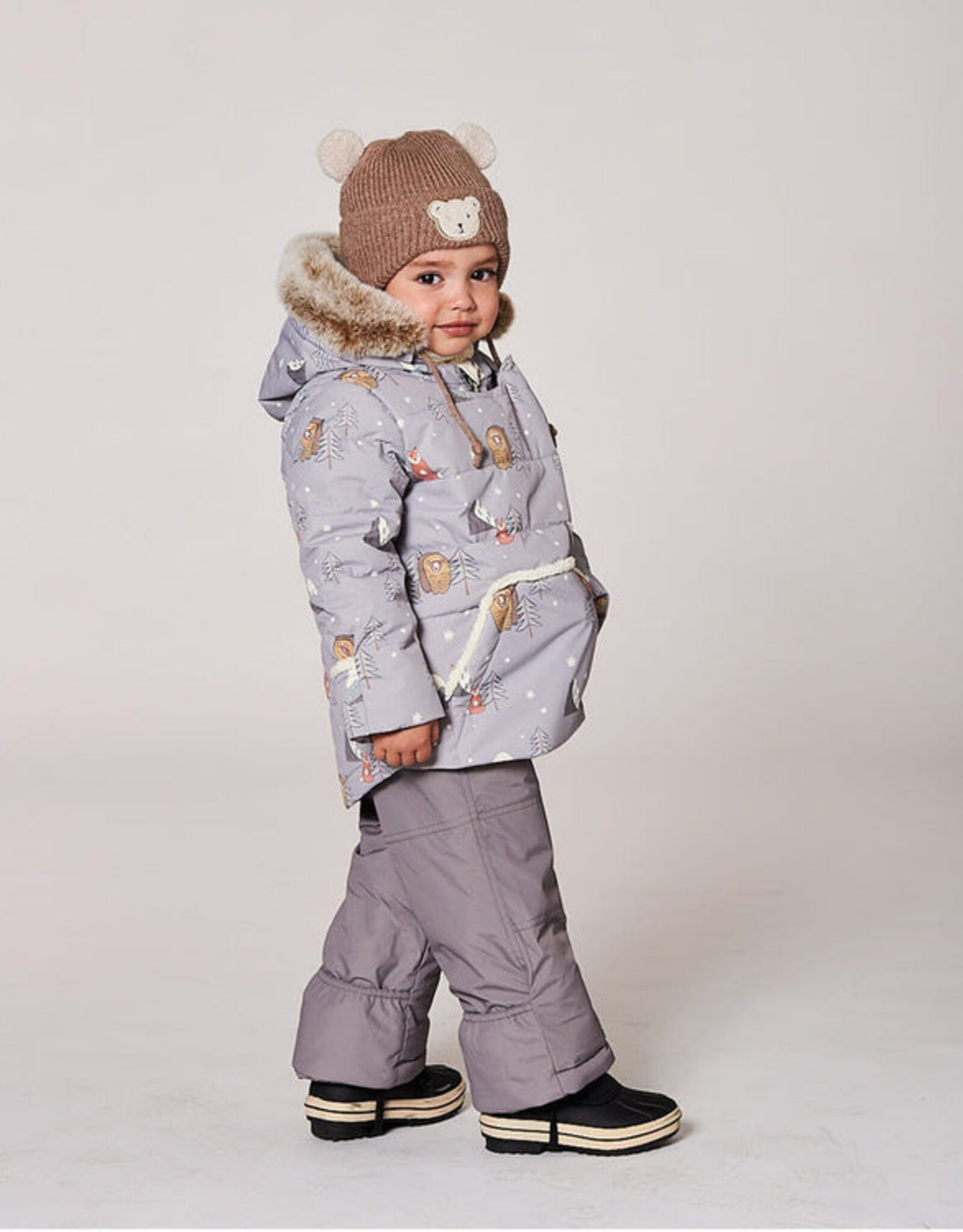 DeuxParDeux FA25 Baby Knit Hatw/Ears