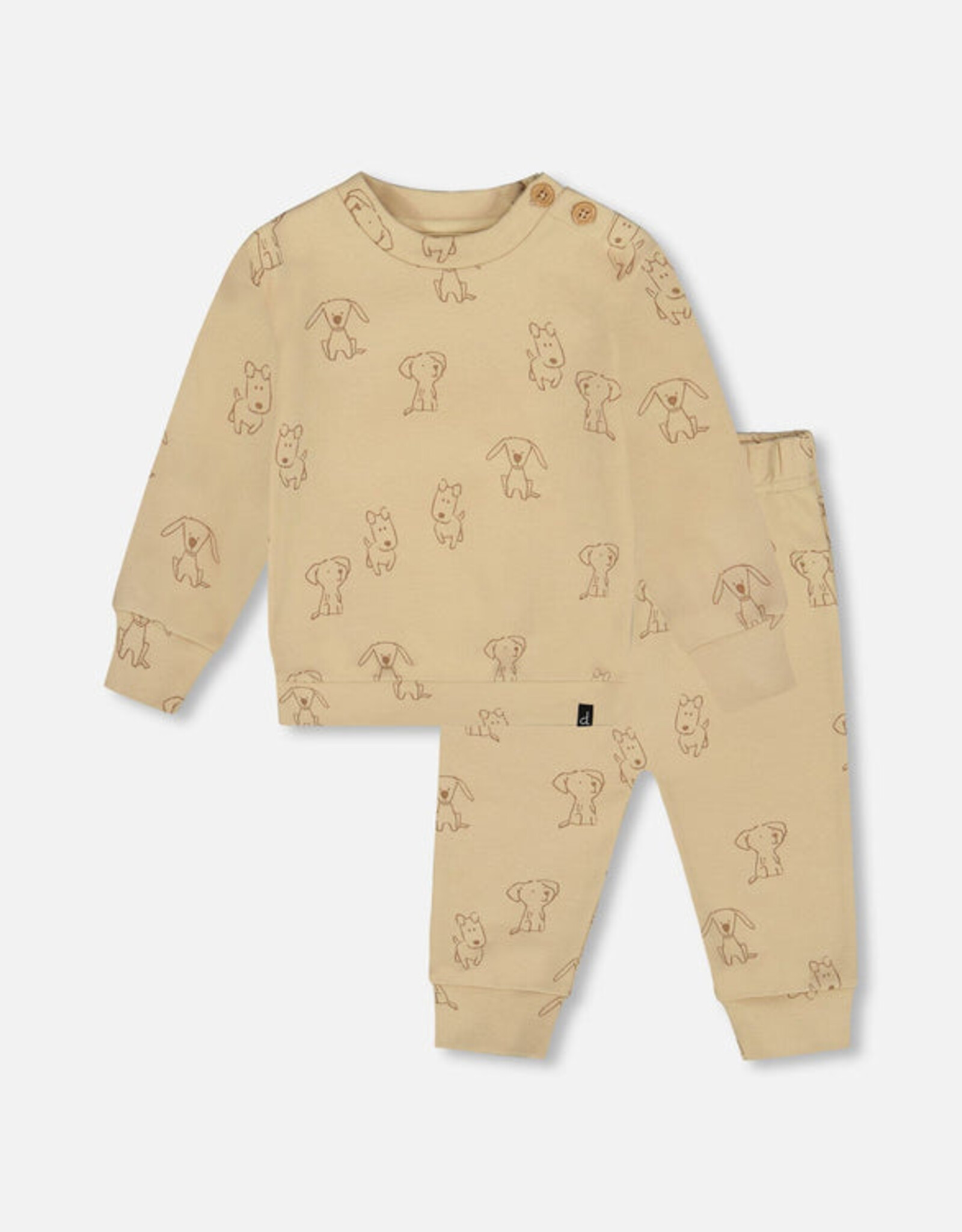 DeuxParDeux FA25 BbyB Dog Print Set