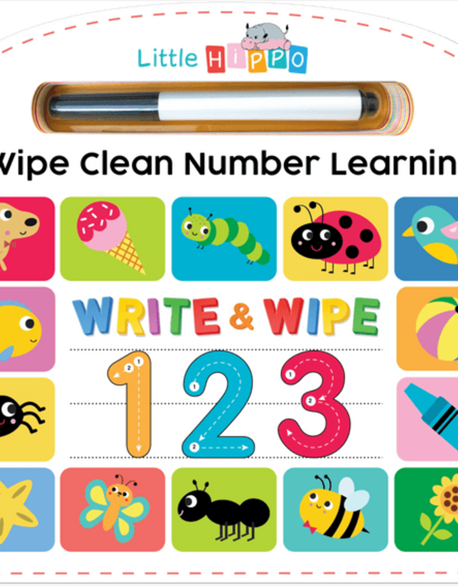 Little Hippo Books Write & Wipe 123