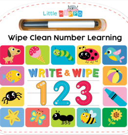 Little Hippo Books Write & Wipe 123