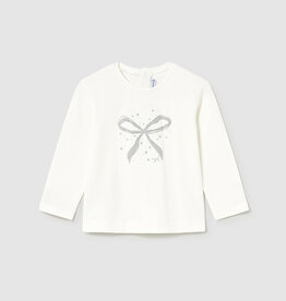 Mayoral FA25 BbyG Bow LS Shirt